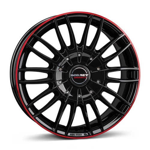 Janta aliaj Borbet CW3 7.5x18 5x118 ET53 BGRR - black glossy red ring