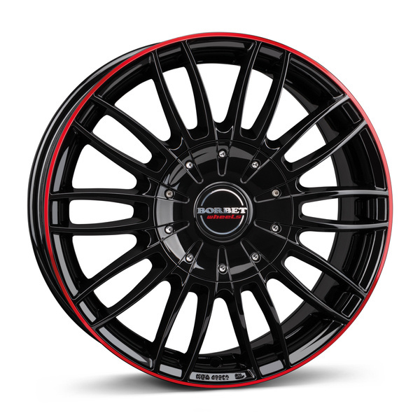 Janta aliaj Borbet CW3 7.5x18 6x120 ET45 BGRR - black glossy red ring