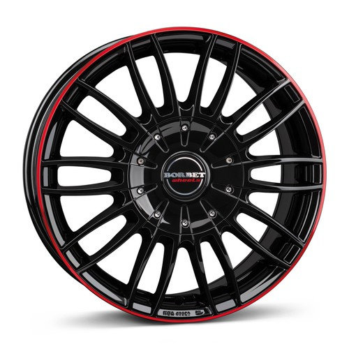 Janta aliaj Borbet CW3 BGRR - black glossy red ring CB71.1 5/118 18X7.5 ET53