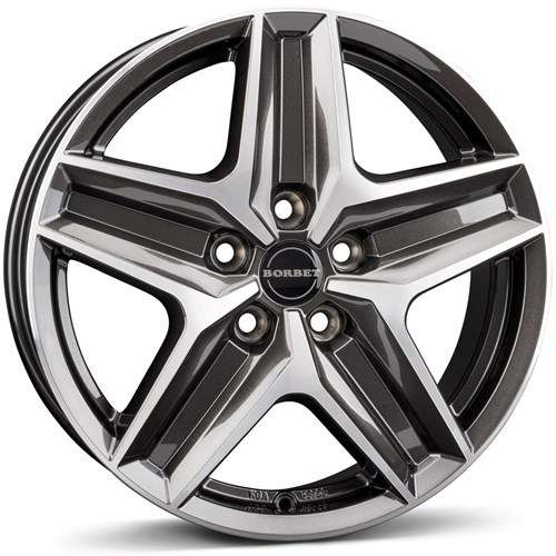 Janta aliaj Borbet CWZ 7.5x18 5x130 ET53 MAGP - Mistral anthracite glossy polished