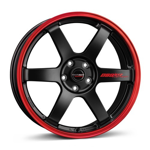 Janta aliaj Borbet DB8GT2 8.5x19 5x114.3 ET35 BMRR - black matt rim red