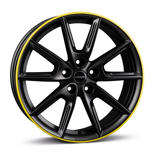 Janta aliaj Borbet LX18 8.0x18 5x112 ET44 BMRY - Black Matt Rim Yellow