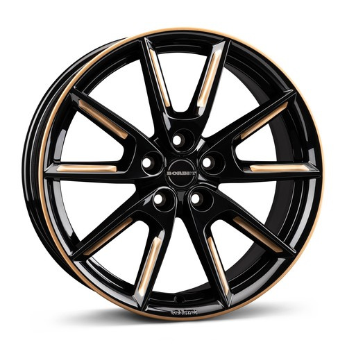 Janta aliaj Borbet LX18 8.0x18 5x112 ET48 BGGSR - Black Glossy Gold Spoke Rim