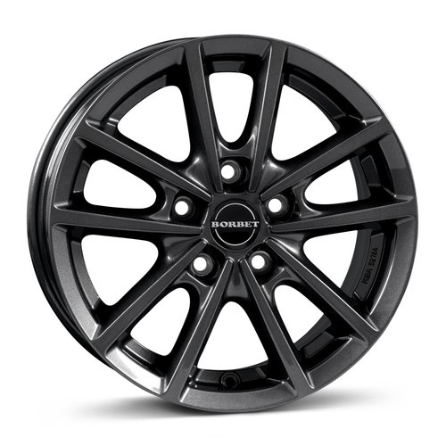 Janta aliaj Borbet W 6.0x15 5x114.3 ET43 MAG - mistral anthracite glossy