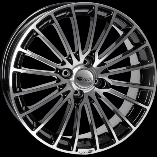 Janta aliaj Brock B24 7.5x17 5x120 ET35 CB72.6 Black polished