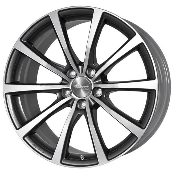 Janta aliaj Brock B32 11.0x22 5x120 ET38 HGVP - Himalaya Grey Voll-Poliert (HGVP)