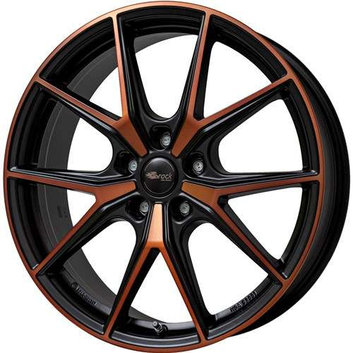 Janta aliaj Brock B40 8.0x19 5x112 ET45 BOM - Black Orange Matt