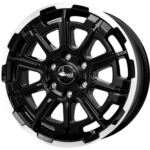 Janta aliaj Brock B45 8.0x20 6x139.7 ET15 SGVP - Schwarz Front-Poliert