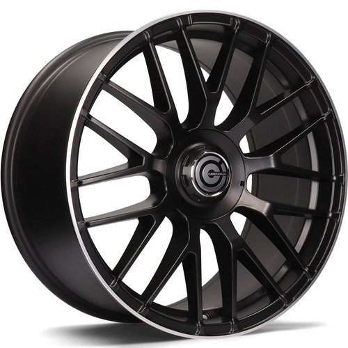 Janta aliaj Carbonado Dark DMBLP - Deep Matt Black Lip Polished CB66.5 5/112 18X8.0 ET35