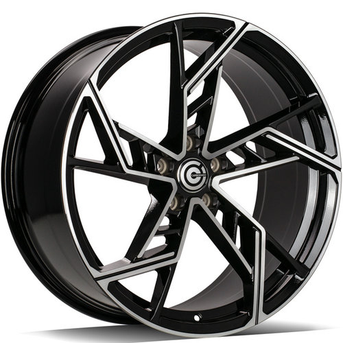 Janta aliaj Carbonado Evil 10.0x22 5x112 ET20 BFP - Black Front Polished