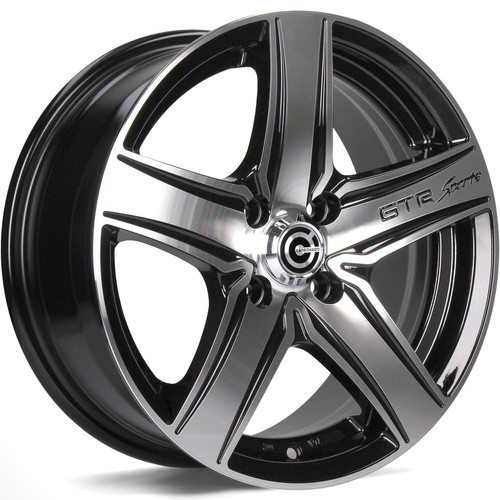 Janta aliaj Carbonado GTRSPORTS1 5.5x13 4x100 4x98 ET30 BFP - Black Front Polished