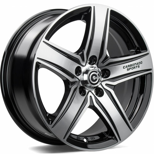 Janta aliaj Carbonado GTRSPORTS1 BFP - Black Front Polished CB57.1 5/ 15X6.5 ET38