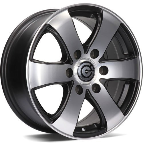 Janta aliaj Carbonado Mammuth 7.0x16 6x130 ET50 MBFP - Matt Black Front Polished