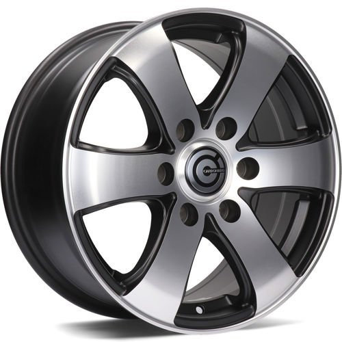 Janta aliaj Carbonado Mammuth 7.0x16 6x130 ET50 MBFP - Matt Black Front Polished