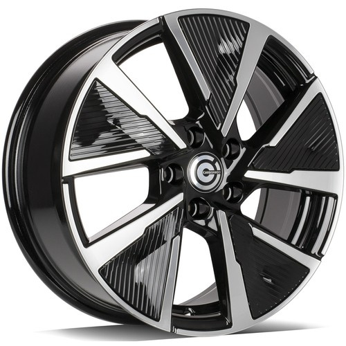 Janta aliaj Carbonado Montpellier 7.0x17 5x108 ET45 BFP - Black Front Polished