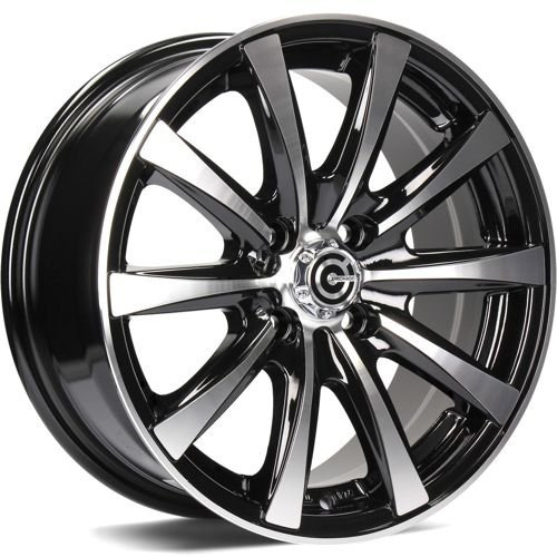 Janta aliaj Carbonado Raven 6.5x15 4x100 ET35 BFP - Black Front Polished