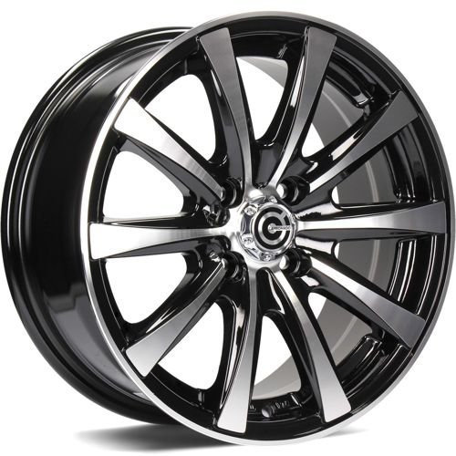 Janta aliaj Carbonado Raven 6.5x15 4x100 ET35 BFP - Black Front Polished