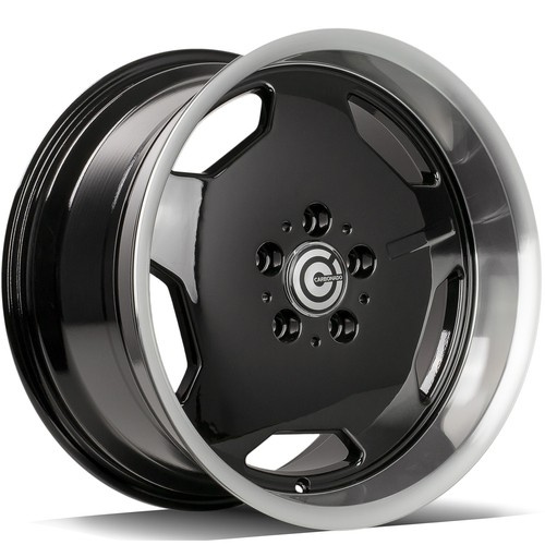 Janta aliaj Carbonado Retro 8.0x17 5x112 ET35 BGLP - Black Glossy Lip Polished