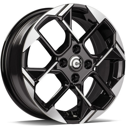 Janta aliaj Carbonado Zombie 6.0x15 4x100 ET40 BFP - Black Front Polished