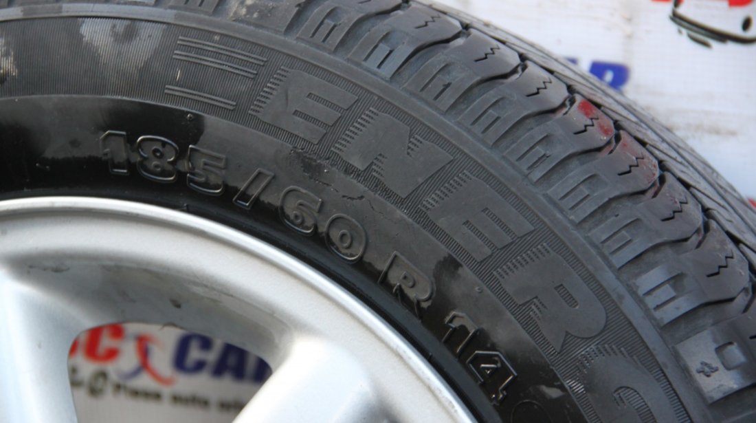 Janta aliaj cu anvelopa de vara Michelin 185 / 60 / R14 6JX14H2 ET 45 R14 cod: 1H0601025R VW Golf 3 model 1995