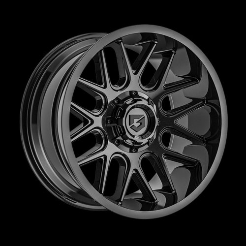 Janta aliaj FONDMETAL 771 MAGNUS (GEAR OFF ROAD) GLOSSY BLACK CB125.2 8/170 20X9 ET18