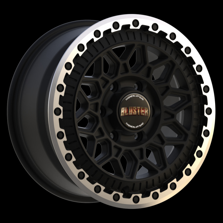 Janta aliaj FONDMETAL 8400 (BLUSTER) 8x18 6x135 ET40 MATT BLACK MACHINED LIP