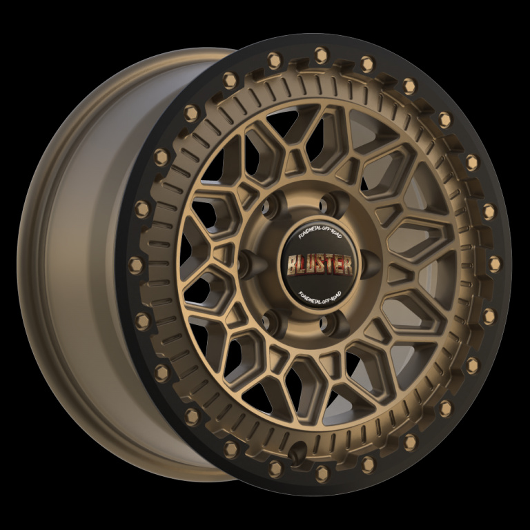 Janta aliaj FONDMETAL 8400 (BLUSTER) MATT BRAUN BLACK LIP CB65.1 4/108 18X8 ET36