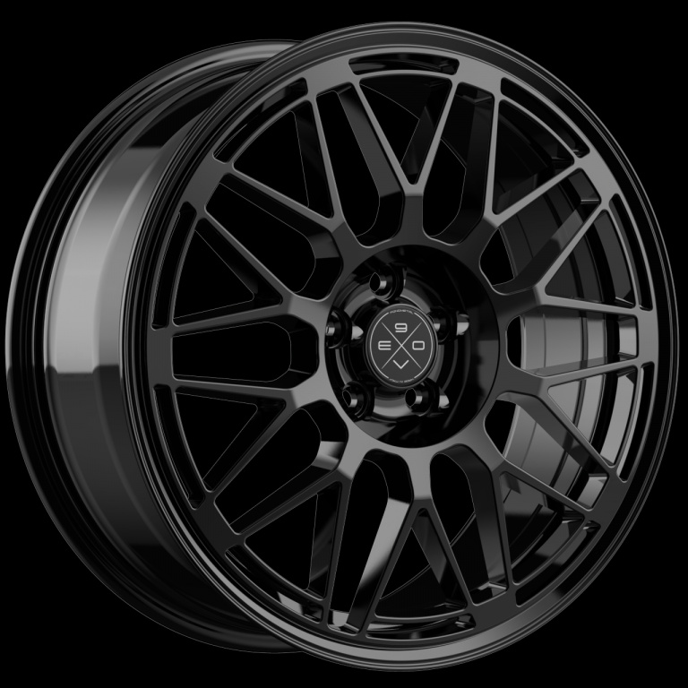 Janta aliaj FONDMETAL 9EVO GLOSSY BLACK CB63.34 4/108 17X7 ET40