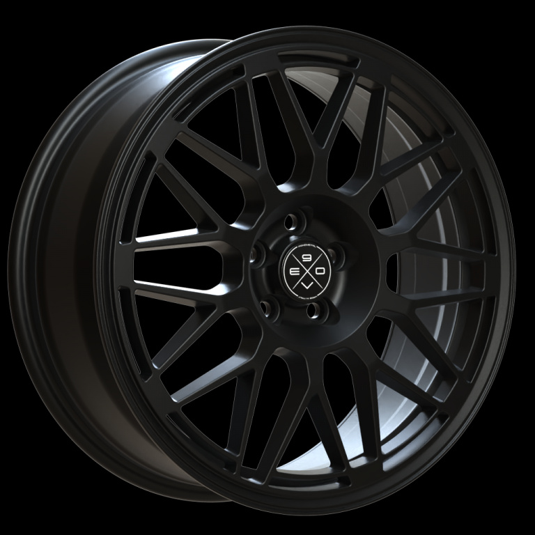 Janta aliaj FONDMETAL 9EVO MATT BLACK CB64.1 5/120 19X9 ET53