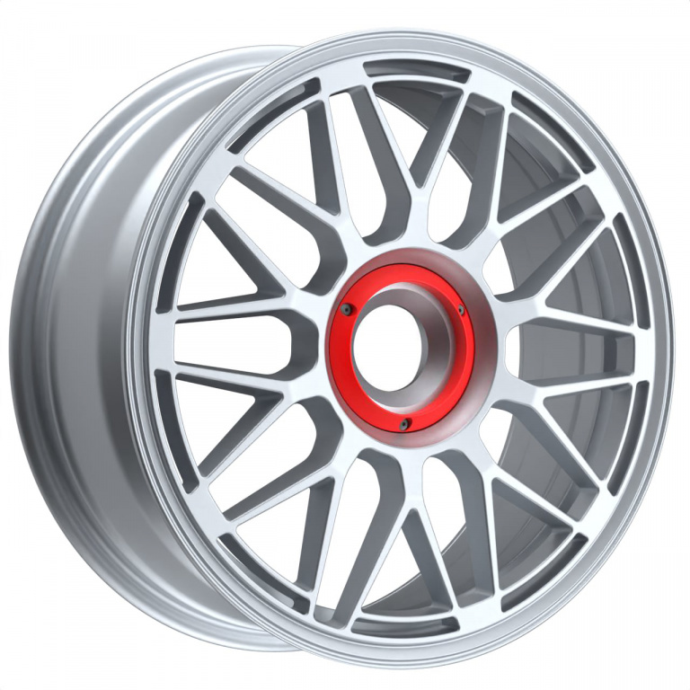 Janta aliaj FONDMETAL 9EVO Monodado GLOSSY SILVER CBCenterLock CL/0 20X12 ET47