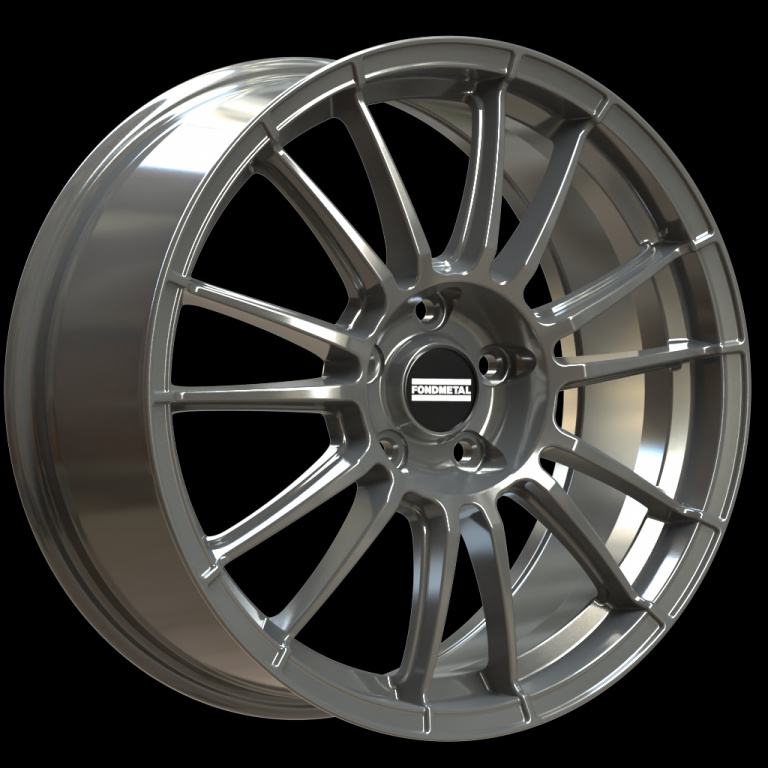 Janta aliaj FONDMETAL 9RR GLOSSY TITANIUM CB60.1 4/100 18X7 ET45