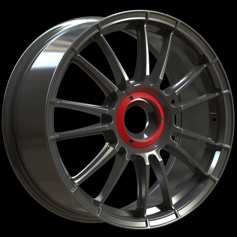 Janta aliaj FONDMETAL 9RR Monodado GLOSSY TITANIUM CBCenterLock CL/0 20X9 ET51