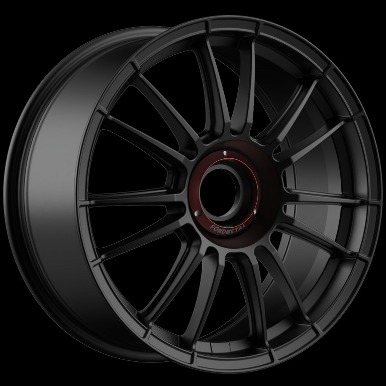 Janta aliaj FONDMETAL 9RR Monodado MATT BLACK CBCenterLock CL/0 19X11 ET50