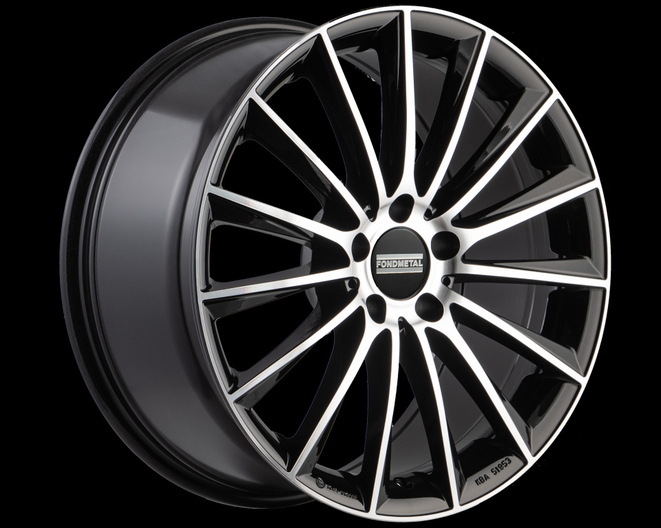 Janta aliaj FONDMETAL AIDON (FMI04) 8x18 5x112 ET38 GLOSSY BLACK MACHINED