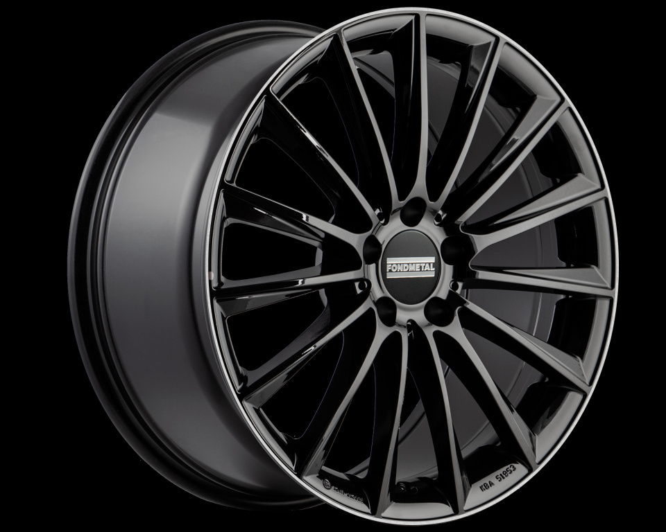 Janta aliaj FONDMETAL AIDON (FMI04 MAL) 9x19 5x112 ET34.5 GLOSSY BLACK MACHINED LIP