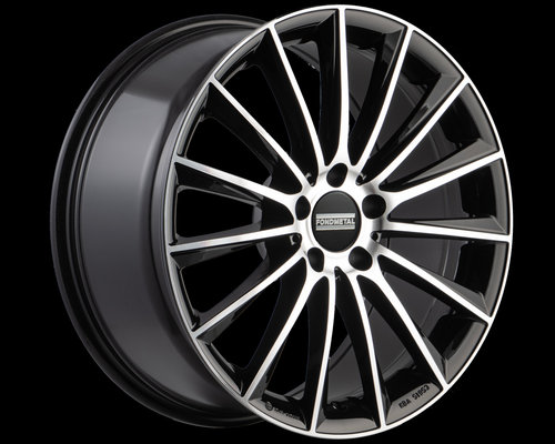 Janta aliaj FONDMETAL AIDON (FMI04 MAL) GLOSSY BLACK MACHINED CB66.5 5/112 20X9.5 ET22