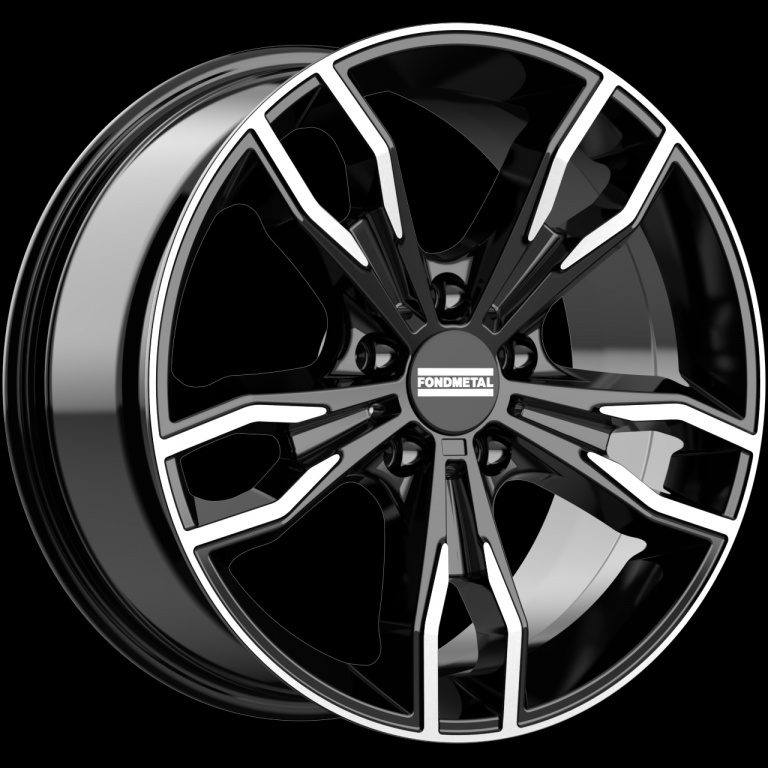 Janta aliaj FONDMETAL ALKE (FMI02) 9.5x20 5x112 ET43 GLOSSY BLACK MACHINED