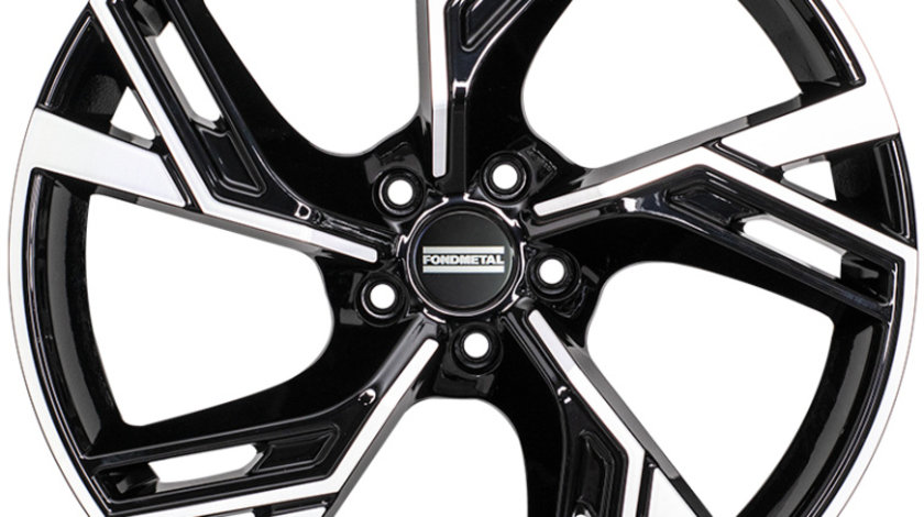 Janta aliaj FONDMETAL ATENA (FMI07) GLOSSY BLACK MACHINED CB66.5 5/112 19X8.5 ET40