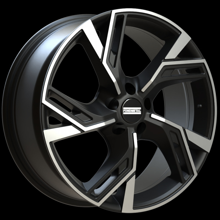 Janta aliaj FONDMETAL ATENA (FMI07) MATT BLACK MACHINED CB63.4 5/108 18X8 ET42