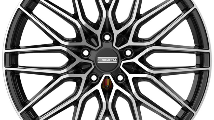 Janta aliaj FONDMETAL CRATOS (FMI09) GLOSSY BLACK MACHINED CB66.5 5/112 21X11 ET40