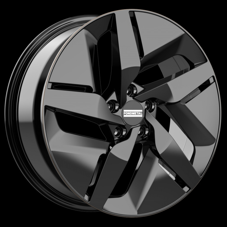 Janta aliaj FONDMETAL E-JOULE (FMI10) GLOSSY BLACK CB66.1 5/114.3 19X7.5 ET40