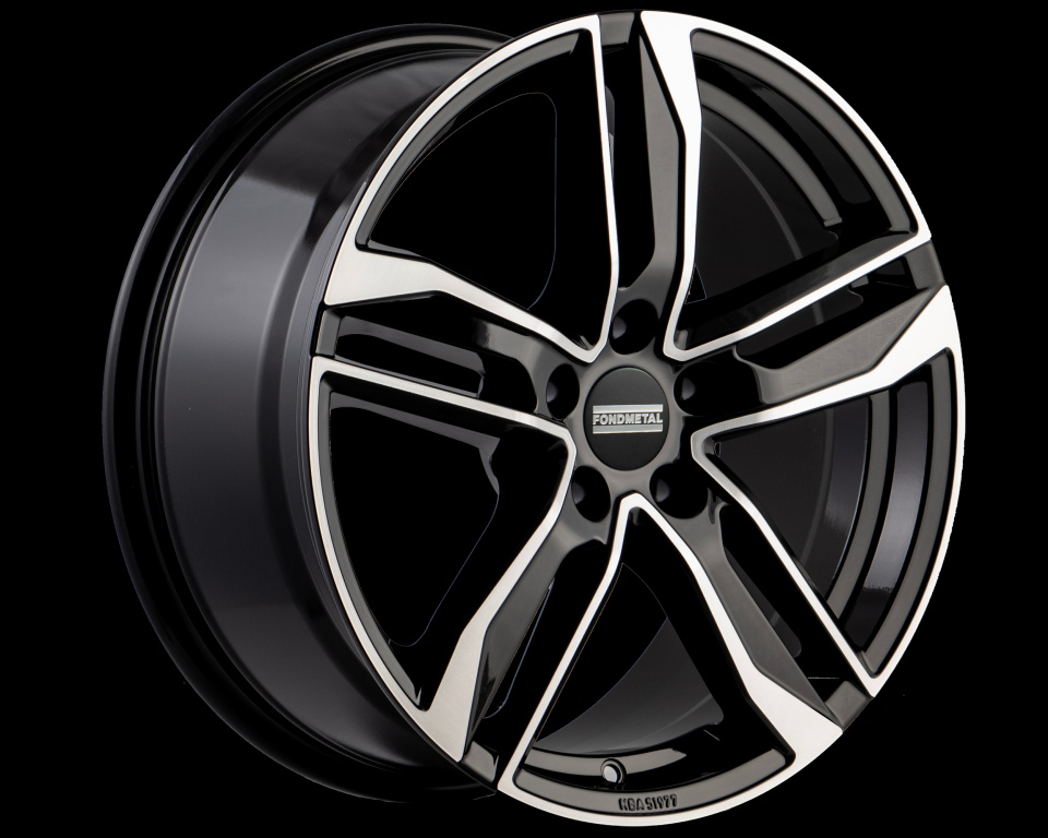 Janta aliaj FONDMETAL HEXIS (FMI01) 8x18 5x112 ET48 GLOSSY BLACK MACHINED