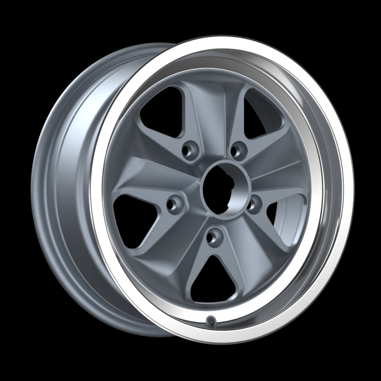 Janta aliaj FONDMETAL HF15 MATT SILVER MACHINED LIP CB71.6 5/130 15X6 ET36