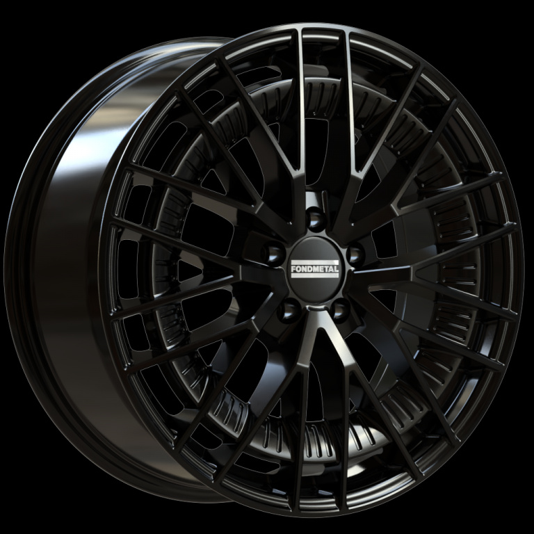 Janta aliaj FONDMETAL KARI (FMI12) GLOSSY BLACK CB64.1 5/114.3 20X8.5 ET35