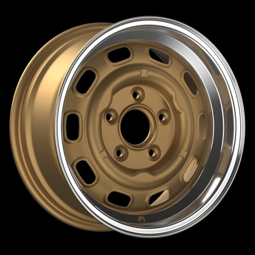 Janta aliaj FONDMETAL LMZ01 9x16 5x130 ET0 MATT GOLD MACHINED LIP