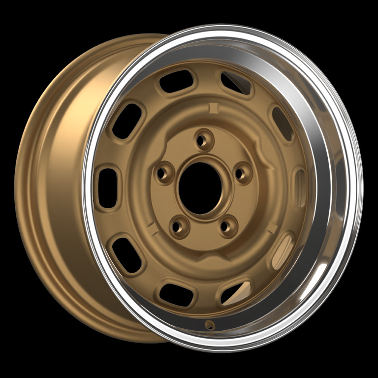 Janta aliaj FONDMETAL LMZ01 MATT GOLD MACHINED LIP CB71.6 5/130 16X9 ET0
