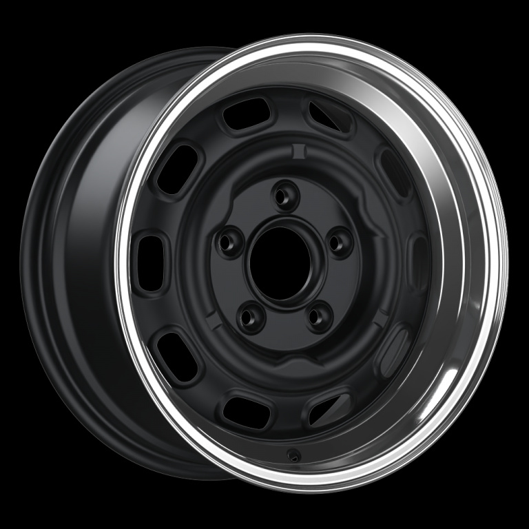 Janta aliaj FONDMETAL LMZ01 SOFT MATT BLACK MACHINED LIP CB71.6 5/130 16X7 ET23.3