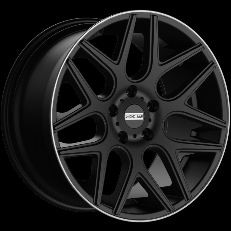 Janta aliaj FONDMETAL MOROS (STC-MS) 9.5x20 5x130 ET35 MATT BLACK MACHINED LIP