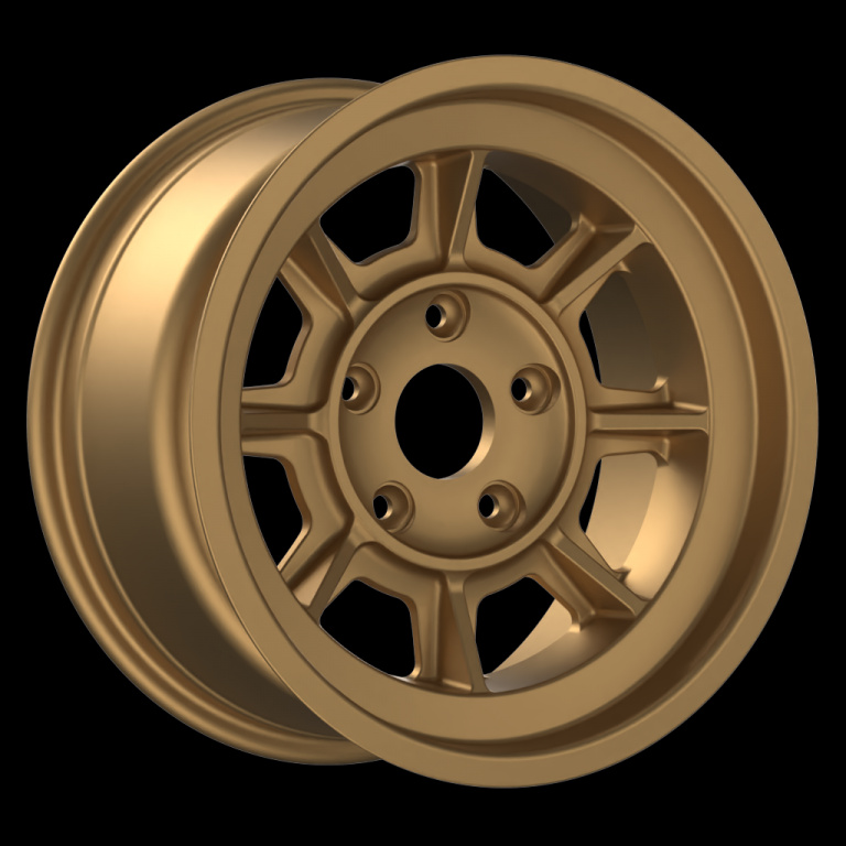 Janta aliaj FONDMETAL PAG16 MATT GOLD CB71.6 5/130 16X9 ET0