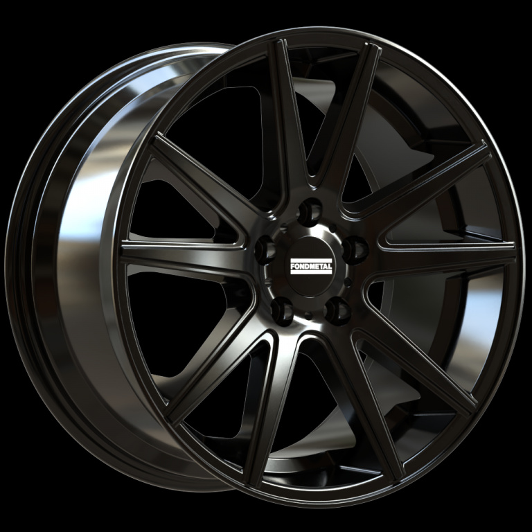 Janta aliaj FONDMETAL STC-10 GLOSSY BLACK CB71.6 5/115 22X9 ET25